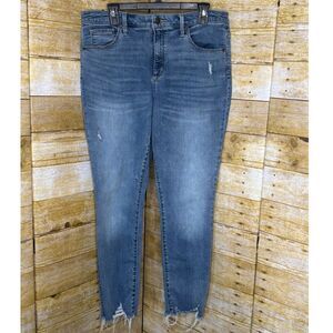 UNIVERSAL THREAD HIGH RISE STRETCH DISTRESSED EVERYDAY CASUAL SKINNY JEANS  14R